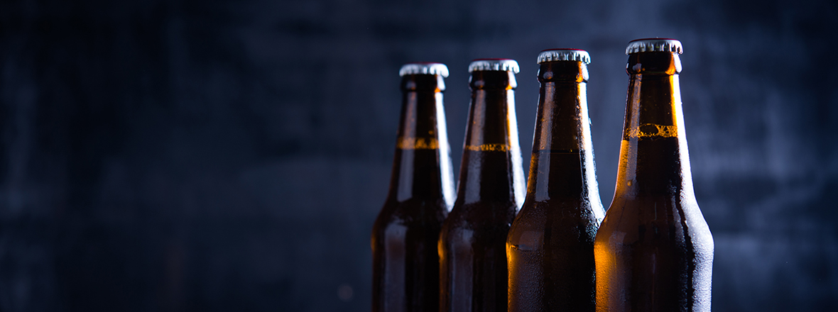 glass bottles